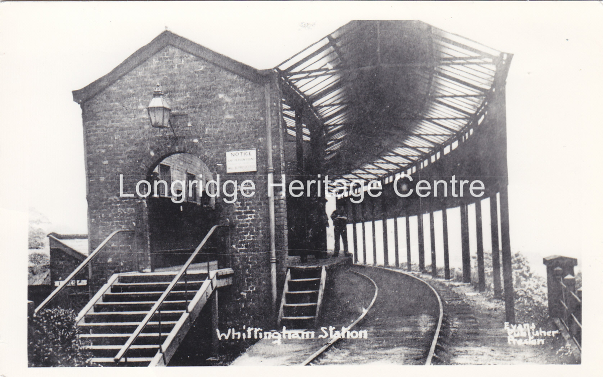 339B - Whittingham Branch - Engine & passenger train - 1950